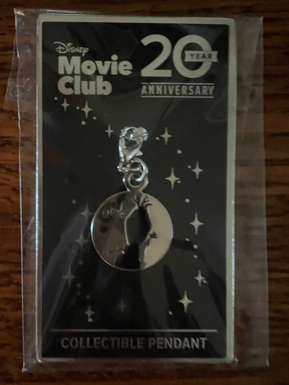 Disney 20th Anniversary Silver Movie Club Collectible Pendant Set - 4 Pack